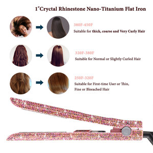 4 en 1 pelo Buena pantalla Lcd al por mayor <span class=keywords><strong>planchas</strong></span> Bling Cristal de diamantes de imitación 2019 pelo de hierro/ - Product Image 6