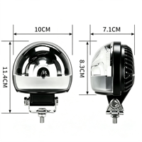 Nouvelle lampe de signalisation LED rouge et bleue en forme de U de 4 pouces, IP67, pour zone de sécurité, chariot élévateur, AGV, 12-110V, lampe de limite de zone virtuelle pour entrepôt