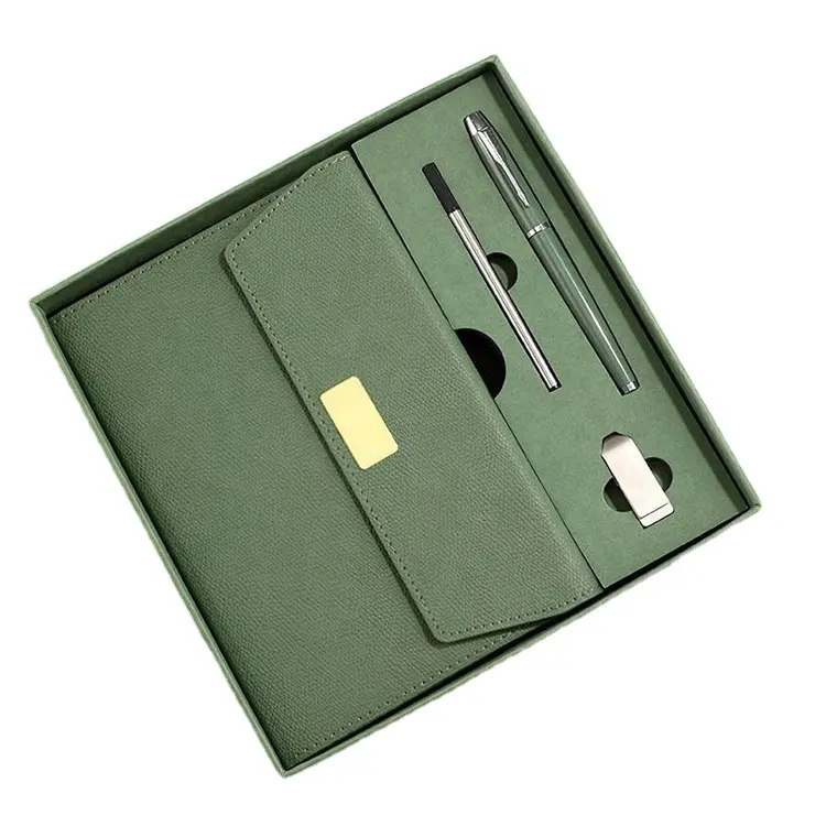 2024 coffret cadeau d'entreprise promotionnel cadeau de luxe A5 Notebook Executive Kits support personnalisé coffret cadeau d'entreprise de luxe