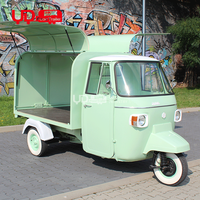UrDream Usine de Chine Tricycle alimentaire mobile 3 roues Voiture de singe électrique Ape Meilleur camion alimentaire pliant à café