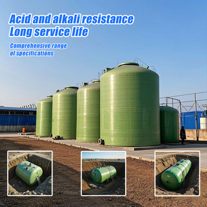 ถังบำบัดน้ำเสียใต้ดินไฟเบอร์กลาสทนทานสำหรับบำบัดน้ำเสียในอุตสาหกรรมบริการเชื่อมแม่พิมพ์ผิวเรียบ - Product Image 5