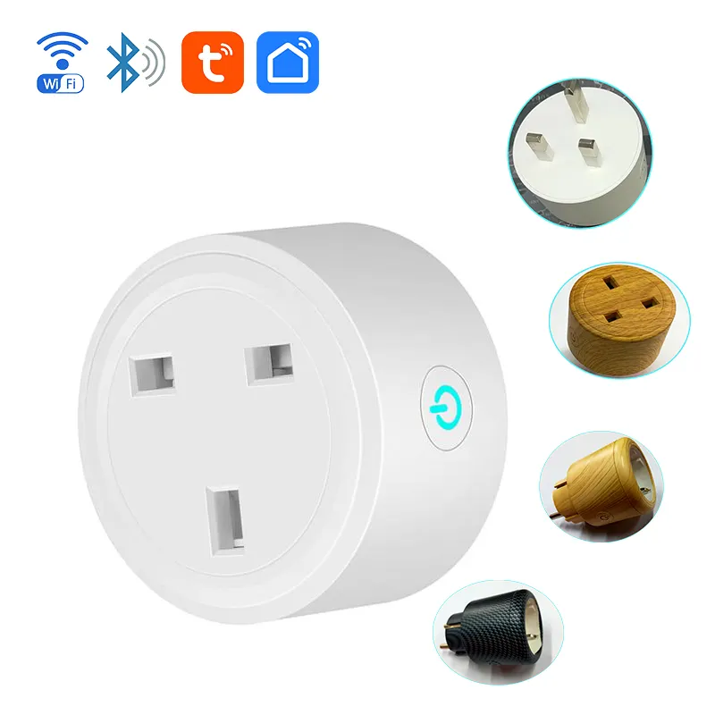 16A Smart Plug Wifi Smart Socket Tooya Smart Life App Remote Control Home Automation UK Plug Smart Home WiFi Smart Switch Plug