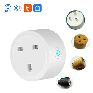 16A Smart Plug Wifi Smart Socket Tooya Smart Leven App Afstandsbediening Domotica Uk Plug Smart Home Wifi Smart schakelaar Plug