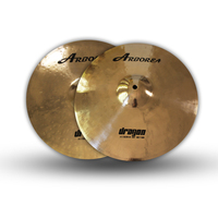 Série de cymbales Arborea Dragon : Hi-Hat 14'', Crash 16'', Crash 18'', Ride 20'' + Sac de transport pour batterie