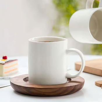 Wholesale Coffee Shop Plain White Mugs for Printing, 11oz Ceramic Sublimation Mug