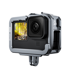 Cage en aluminium Telesin, cage vidéo en métal, <span class=keywords><strong>cadre</strong></span> de protection pour caméra GoPro 11/10/9 - Product Image 1