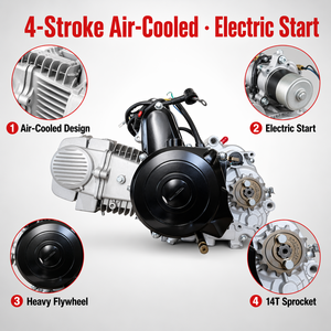 <span class=keywords><strong>Moteur</strong></span> de moto à démarrage <span class=keywords><strong>électrique</strong></span> 70-150cc, marque personnalisée OEM, 4 temps, refroidissement par air, assemblage, fabricant - Product Image 3