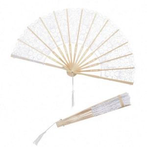 Abanico de Encaje Plegable con Diseño Personalizado, Abanico de Ganchillo Exquisito para Decoración de Fiestas, Eventos, Regalos Empresariales y Recuerdos de Boda - Product Image 4