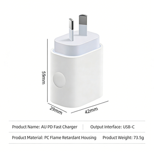 <span class=keywords><strong>Cargador</strong></span> de Pared PD de 20W para Teléfono 17/16/15/14/13, Tipo C a C, Carga Rápida QC3.0, Adaptador Multipuerto USB C de Carga Rápida - Product Image 6
