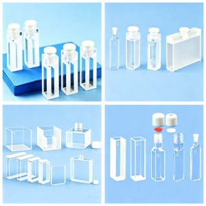 Cuvette de fluorescence au quartz personnalisable / Microcellule pour analyseur de laboratoire - Product Image 5