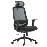 Chaise de bureau exécutive moderne, réglable en hauteur, dossier haut en maille, chaise d'ordinateur pour bureau à domicile et salle de conférence
