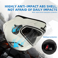 Casque modulaire à double visière avec logo personnalisé européen Matériau ABS Équipement de moto intégral État neuf avec fermeture à dégagement rapide
