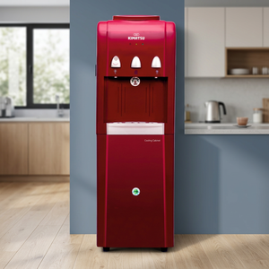 Dispensador de Agua Fría y Caliente Compacto de Plástico Kimatsu KWD 7005, Diseño de 3 Grifos, Instalación Eléctrica en Soporte, para Hogar y Hotel - Product Image 3