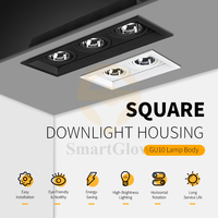 Prix de gros GU10 MR16 Plafonniers LED en aluminium, Cadres de luminaires encastrés LED AR111, Boîtiers de downlights