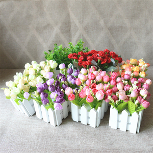 <span class=keywords><strong>Fiori</strong></span> artificiali succulenti in vaso soggiorno interno portico decorazione piante verdi ornamenti <span class=keywords><strong>recinzione</strong></span> in legno fiore di simulazione - Product Image 5