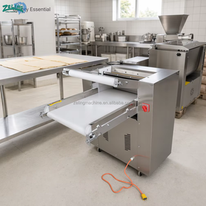 Macchina Pressatrice per Impasto Semi-Automatica ZL-DP500, Spessore Regolabile, Attrezzatura per Impastare Pane e Pasticceria, 220V/380V, per Panetterie - Product Image 1