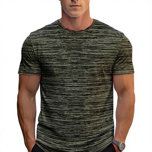 T-shirt en polyester pour homme, col rond confortable, manches courtes, tissu doux, léger, coupe décontractée, pour tous les jours, loisirs et travail - Product Image 1