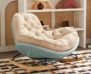 Sillón mecedora Syf S para balcón, sillón de lujo para sala de estar, sillón reclinable para adultos, sofá puf de diseño para el hogar - Product Image 5