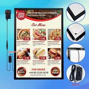 Cadre lumineux LED rectangulaire en gros, éclairage rétroéclairé haute luminosité 4000 lumens, anti-poussière pour publicité intérieure - Product Image 4