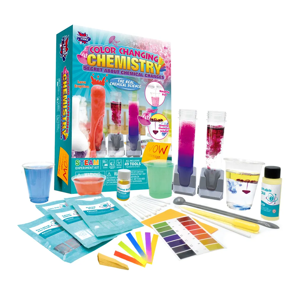DIY STEMキッズ教育科学キットおもちゃ学習ツールテストサイエンスキット子供のためのDIY化学実験キット