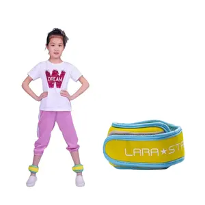 Home Fitness Exercise Adjustable 0.25 /0.5 /0.75 kg Children Iron Sand Bag Ankle Weights Neoprene Wrist Wraps for kids