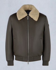 Chaqueta Bomber con Capucha Personalizable con Logotipo, Chaqueta de Invierno con Cuello de Piel Sintética Suave, Chaqueta Bomber con Cierre de Cremallera, OEM ODM - Product Image 1