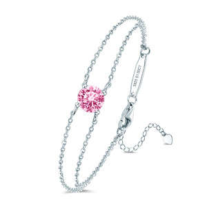 Changda S925 plata esterlina mejor amigo DIY circón cuentas pulsera Multi piedra preciosa ópalo turquesa Mossanite clásico para novia - Product Image 5