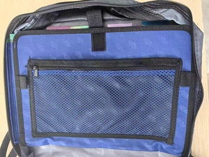 Free Sample BSCI Fashion Style Zipper Binder Bag with <b>Laptop</b> Pocket and Shoulder Strap for Men And <b>Women</b> - Product Image 6