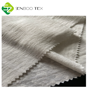 Tissu tricoté uni 100 % <span class=keywords><strong>lin</strong></span> durable, <span class=keywords><strong>teinture</strong></span> écologique pour t-shirts, robes et textiles de maison pour garçons et filles - Product Image 5