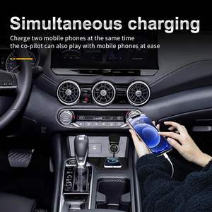for Nissan Sylphy/Sentra 2020 2021 2022 2023 Wireless Phone Charging <b>Pad</b> Silicone Material Dual Charging Ports Charger Station - Product Image 4
