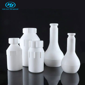 Hauju aminoácido química e alcaloide resistente, 25ml ~ 1000ml ptfe flask de medição volumétrica com rolha - Product Image 6