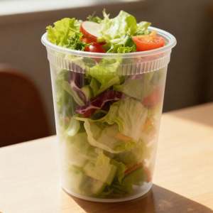 [240ct] 32 oz PP <b>Plastic</b> Heavy Duty Deli <b>Containers</b> with Lids Microwavable <b>Clear</b> - Product Image 5