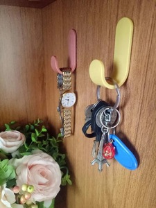 High Quality J-Shape <strong>Key</strong> <strong>Hook</strong> <strong>Wall</strong> Mount Plastic Fast Dispatch Free Punch <strong>Hook</strong> <strong>for</strong> Clothing - Product Image 6