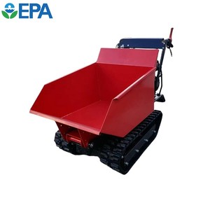 1200kg Hydraulic Self Loading 13.5HP Gasoline Powered Mini Crawler <b>Dumper</b> - Product Image 1