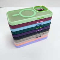 Coque de téléphone magnétique à cadre galvanisé couverture de téléphone givrée mate pour IPhone 16 16e 15 14 13 Pro Max coque de téléphone portable