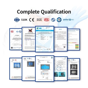 Anboson फैक्टरी थोक स्वीकार OEM 100 पैक डिस्पोजेबल दस्ताने Nitrile दस्ताने Xs पाउडर-नि: शुल्क 100% शुद्ध Nitrile दस्ताने