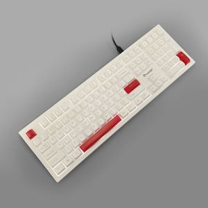 Trắng Loại C có dây đa chức năng LED <span class=keywords><strong>Backlit</strong></span> PC chơi Game bàn phím máy tính máy móc cảm giác màng bàn phím máy tính - Product Image 5