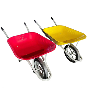 Vente flash WB6431 <span class=keywords><strong>Brouette</strong></span> à roue unique pour travaux lourds avec plateau en acier 4.00-8 Capacité de charge de 160 kg - Product Image 2