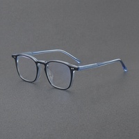 Lunettes de vue en acétate sur mesure, verres transparents de luxe, montures rectangulaires, lunettes optiques, vente en gros