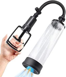 Pompe à vide pour pénis masculin avec valve métallique pour hommes, agrandissement manuel du pénis, stimulateur de croissance du pénis, outil d'entraînement pénien masculin, jouet sexuel pour adultes - Product Image 1