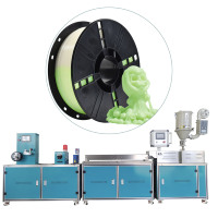Machine d'extrusion de filament 3D haute précision à vis simple pour recyclage ASA PP PE, refroidissement automatique à l'eau, ligne de production 3~5kg/h