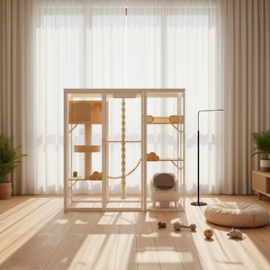 Casa para Gatos Rhapsody de Madera, Diseño Musical con Sonidos Cadenciales de Varios Niveles - Product Image 6