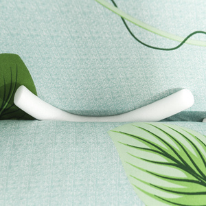 Su misura di modo di verde non-slip 4 5 6 posti divano copre decorazioni per la casa forma di l divano copertina stampata stretch - Product Image 3