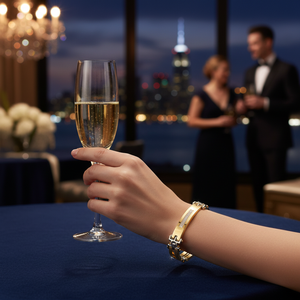 Pulsera de diamantes redondos de oro multitono CERTIFICADO DE 14 quilates, elegantes brazaletes de diamantes reales para mujer al mejor precio - Product Image 3