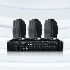 Sáu khu thương mại treo tường âm thanh thiết lập chuyên nghiệp nền âm nhạc Loa điện áp không đổi khuếch đại cửa hàng văn phòng - Product Image 1