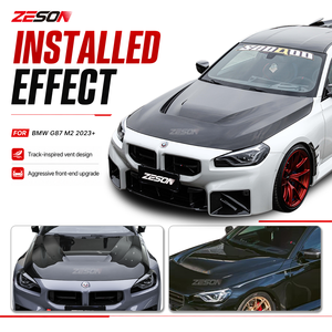 Capot en fibre de carbone sèche style N pour BMW M2 G87 Série 2 G42 M240i 230i Coupé <span class=keywords><strong>2022</strong></span>+ - Product Image 2