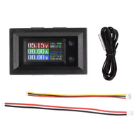 DC6 ~ 36V 10/50/100A 9-in-1 Voltmeter Digital Tegangan Arus Daya Kapasitas Suhu Penguji Multifungsi Sensor NTC