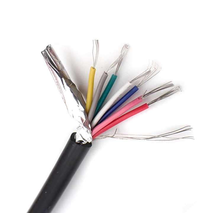 Einziehbares 4-poliges Spiralkabel – Geschirmter Teleskop-Federdraht 20 AWG, Dehnbar Von 1 Bis 12 Metern – Vielseitig Einsetzbar