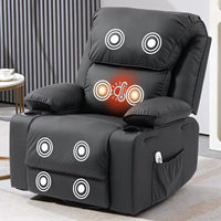 Canapé inclinable électrique intelligent moderne pour salon, avec fonction pivotante, balancelle, fauteuil releveur, massage, chaleur et télécommande