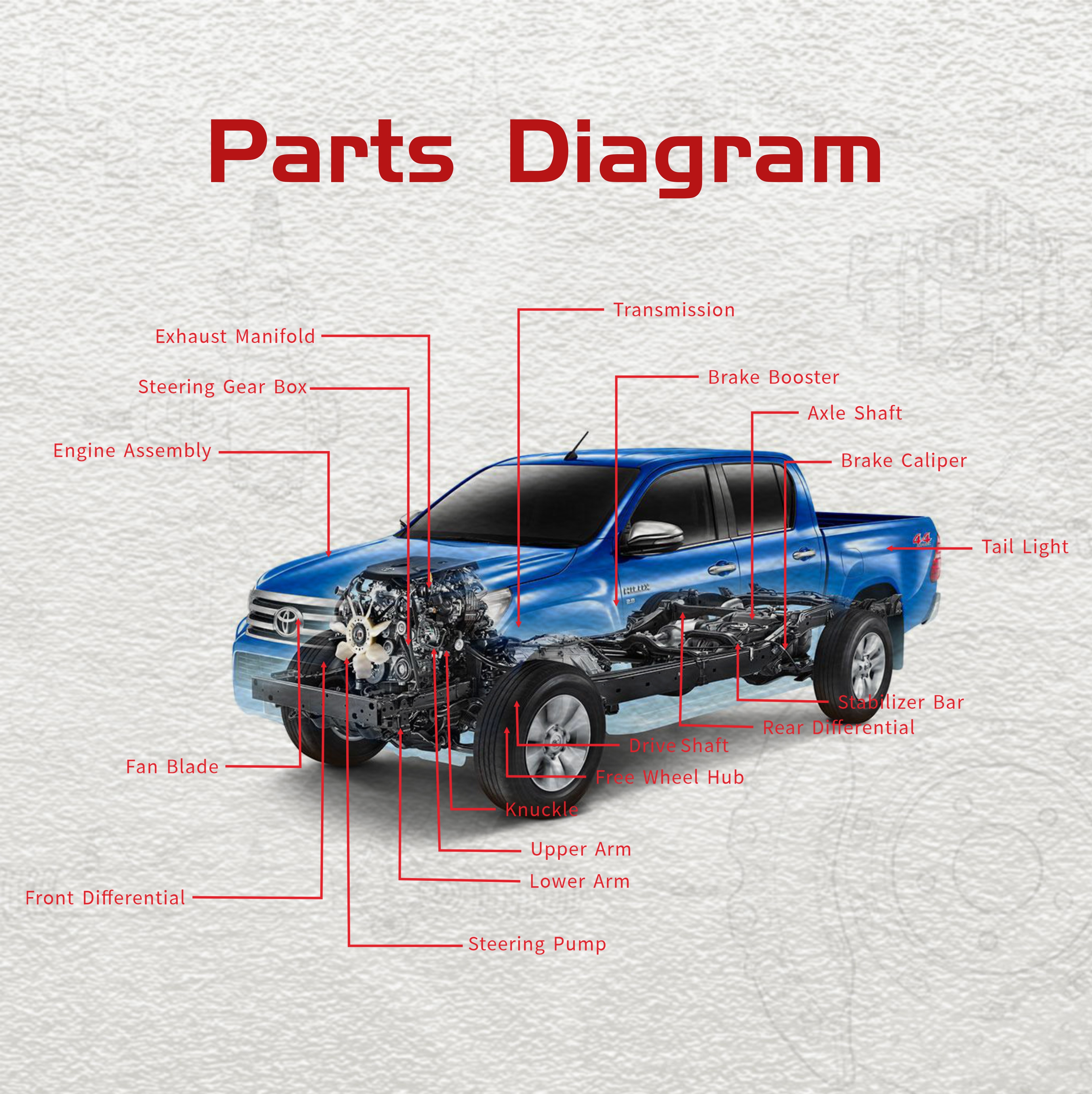 New Power Steering Gear Box for Toyota Hilux Surf KZN165